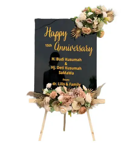 Papan Bunga Akrilik Kalijering