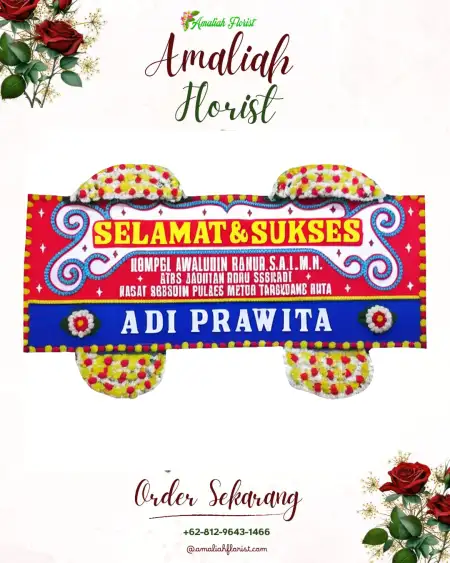 Papan Bunga Ucapan Selamat Kalijering